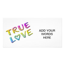 Amour vrai photocartes personnalisées