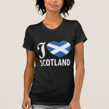 Amour W de l'Ecosse T-shirts