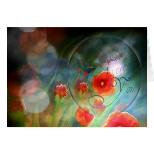 Amour You´´ de maman de Klapp Karte `` Carte