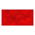 AMOUREUX DE MOTIVATION d'AMOUR des COEURS 3D POSÉ  Photocarte Customisée