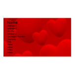 AMOUREUX DE MOTIVATION d'AMOUR des COEURS 3D POSÉ  Carte De Visite