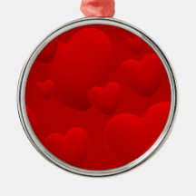 AMOUREUX DE MOTIVATION d'AMOUR des COEURS 3D POSÉ  Ornements De Noël