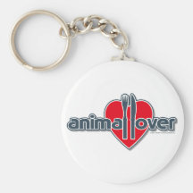 Amoureux des animaux porte-clé