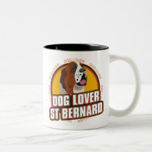 Amoureux des chiens de St Bernard Tasses