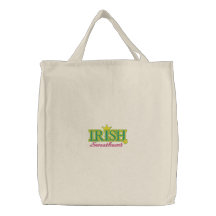 Amoureux irlandais sac fourre-tout brodé