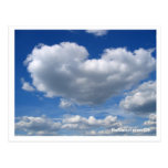 Amours envoyer - le nuage de coeur cartes postales