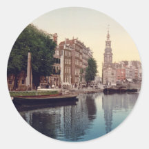 Amsterdam Autocollants Ronds