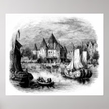 Amsterdam, pesant la maison posters