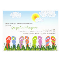 amusement au soleil Bachelorette de bascules élect Invitations Personnalisées