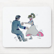 Amusement bidon ! rock de danse d'oscillation tapis de souris