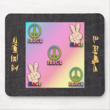 Amusement ! Coutume Mousepad de symbole de signe d Tapis De Souris