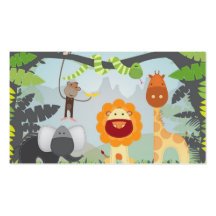 Amusement de jungle cartes de visite professionnelles