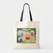 Amusement de jungle sac en toile
