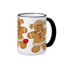 Amusement de pain d'épice - femme mugs