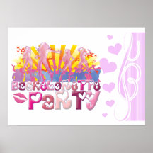 amusement de partie de club de partie de bachelore posters