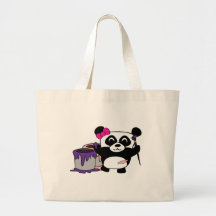 Amusement de peinture de panda de fille sacs