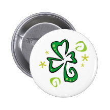 Amusement de trèfle badge avec épingle