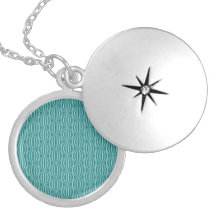 Amusement et motif bleu de cercle d'Aqua moderne Pendentif