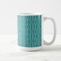 Amusement et motif bleu de cercle d'Aqua moderne Tasse À Café