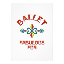 Amusement fabuleux de ballet invitation personnalisable