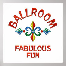 Amusement fabuleux de salle de bal poster