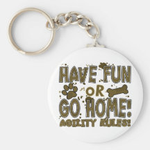 Amusement ou agilité à la maison Keychain de chien Porte-clé