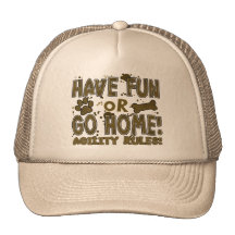 Amusement ou chapeau à la maison d'agilité de chie casquettes de camionneur