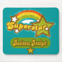 Analyste d'affaires de superstar tapis de souris
