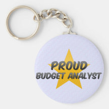 Analyste fier de budget porte-clés
