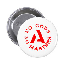 Anarchisme - aucuns dieux aucuns maîtres pin's
