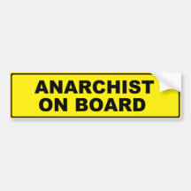 Anarchiste à bord adhésif pour voiture