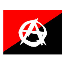 Anarchiste avec un symbole, Colombie Carte Postale