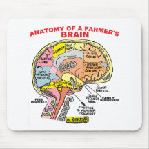 ANATOMIE DU CERVEAU D'UN AGRICULTEUR TAPIS DE SOURIS