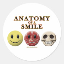 Anatomie d'un sourire autocollants