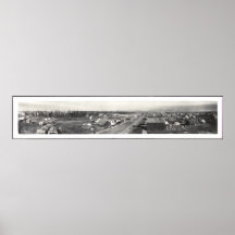 Anchorage, vue panoramique de ville d'AK 1916 Posters