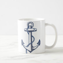 Ancre nautique tasse à café