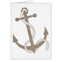 Ancre vintage cartes de vœux