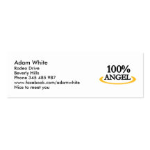 Ange 100% modèle de carte de visite