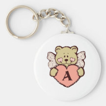 Ange A de nounours Porte-clé