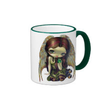 "Ange avec la tasse d'émeraudes"