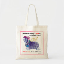 Ange barbu de livre du colley de Gulliver Sac En Toile