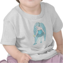 Ange bleu de Noël T-shirt