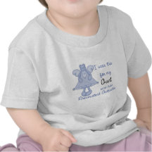 Ange bleu d'ours : : Je porte pour ma conception d T-shirts