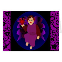"Ange carte de coeurs" - Customizble