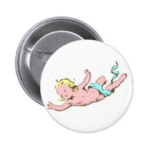 Ange Cherubim cherub Badge Avec Épingle
