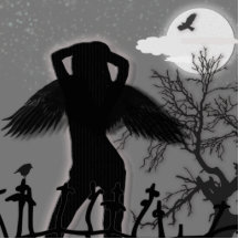 Ange de Goth coupé Photo En Relief