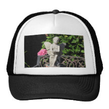 Ange de jardin casquettes de camionneur