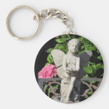 Ange de jardin porte-clefs
