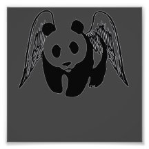ange de petit panda photographie d’art