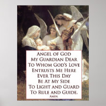 Ange de prière de Dieu Posters